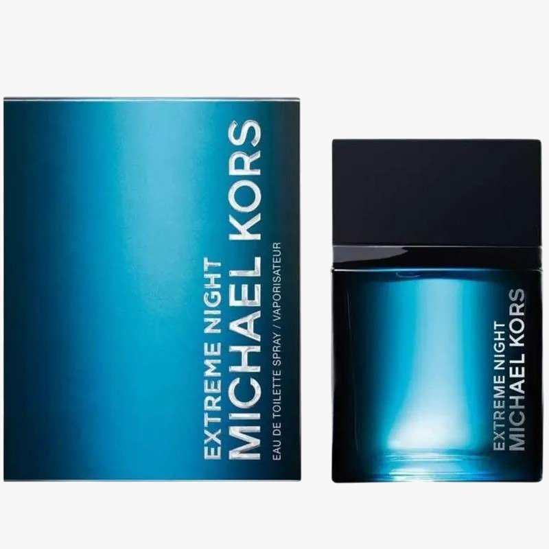 Premium blue fragrance bottle with sleek packaging view 2